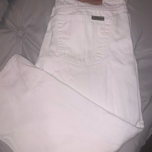 Lucky Brand White Ankle Capris